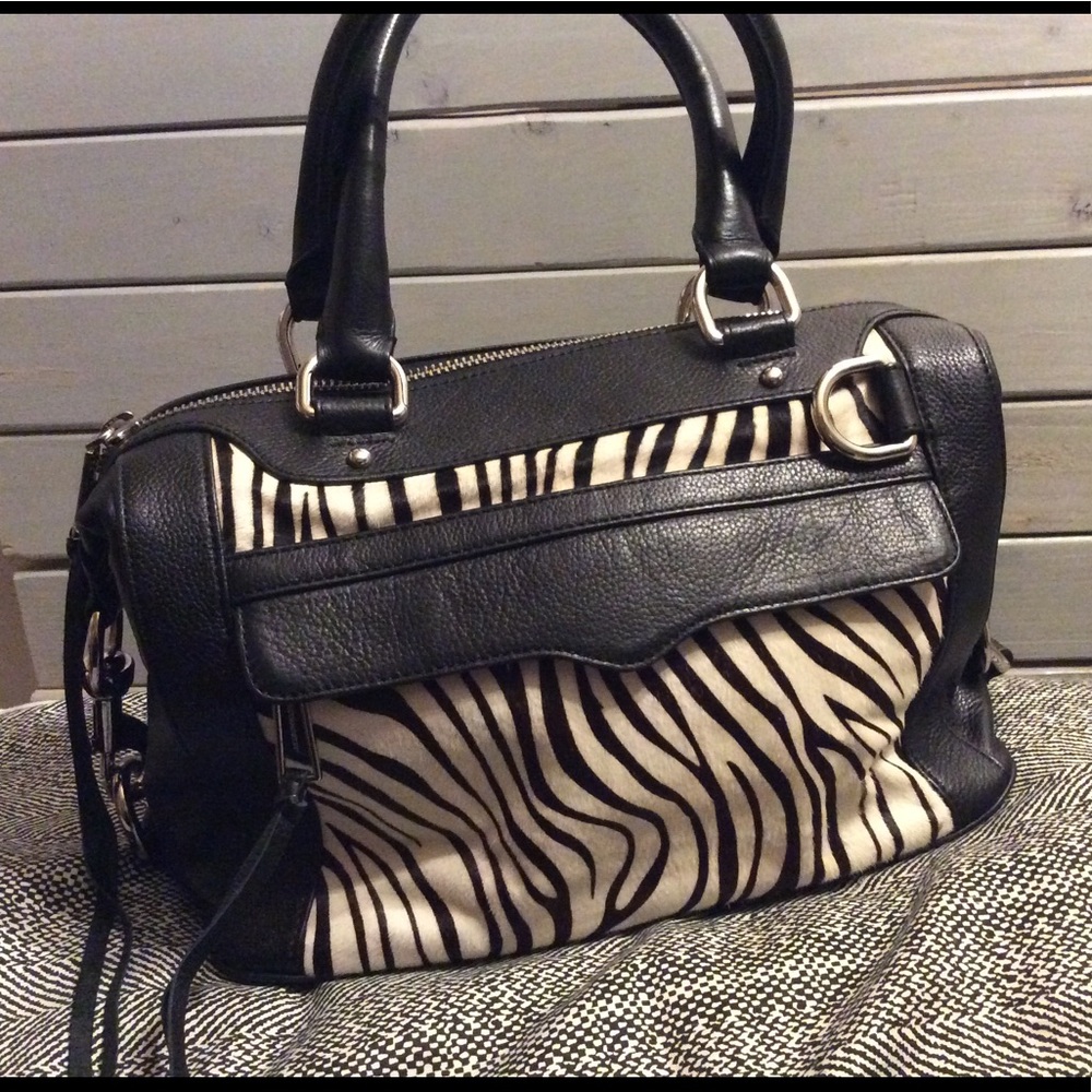Rebecca Minkoff MAB satchel with zebra print NWOT